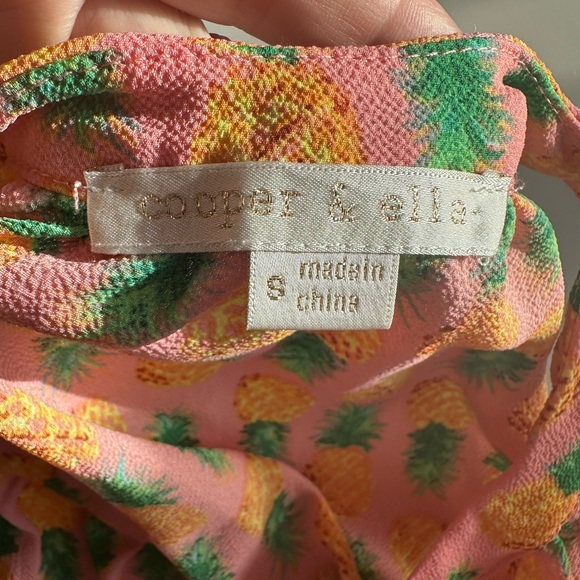 Cooper and Ella pineapple tank blouse with tassels - Picture 7 of 10